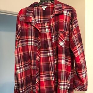 Sonoma flannel button-down top